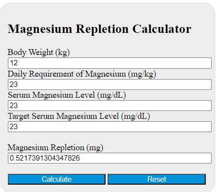 atomic number for magnesium|iv mag repletion.